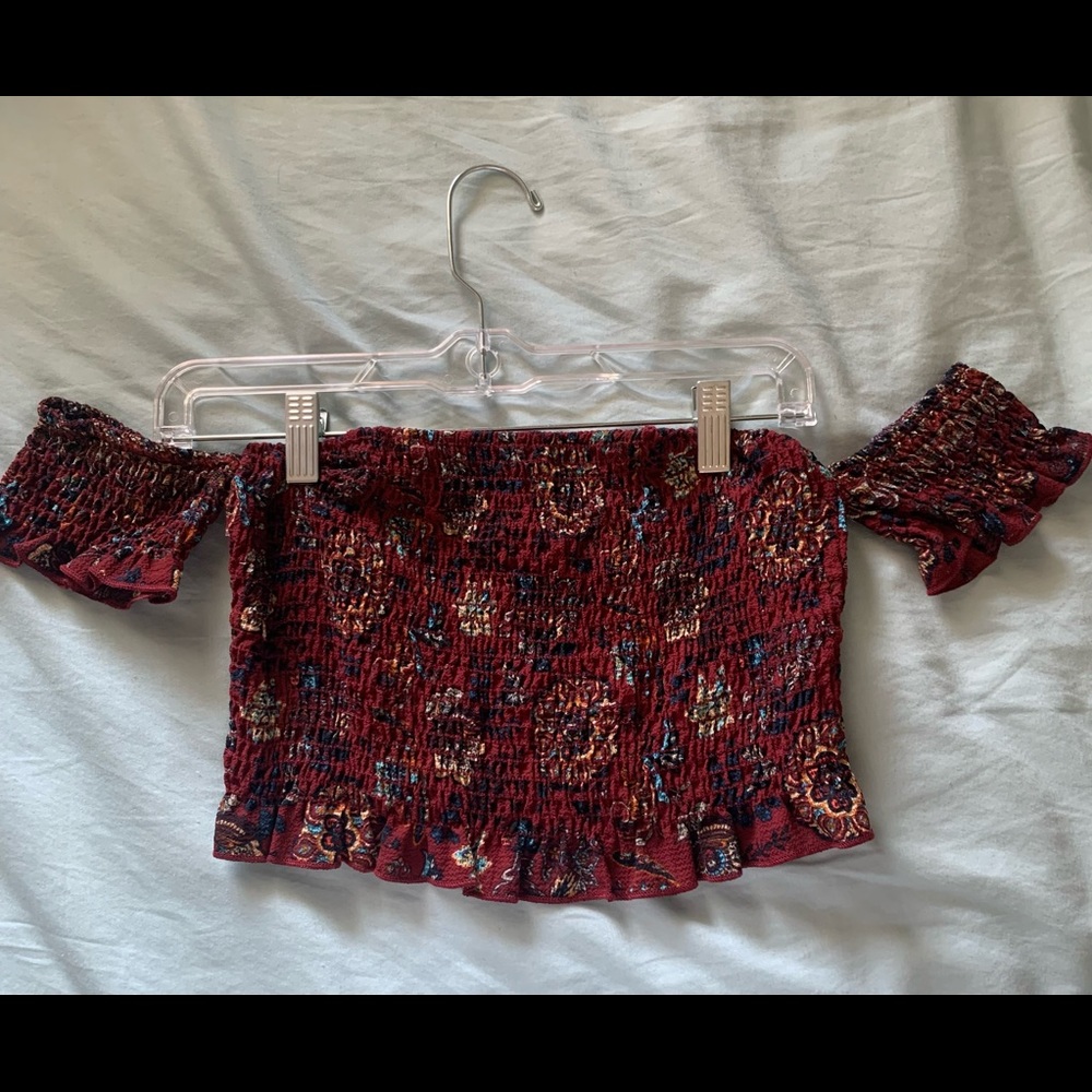 Tube top with sleeves